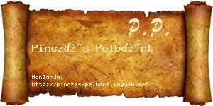 Pinczés Pelbárt névjegykártya